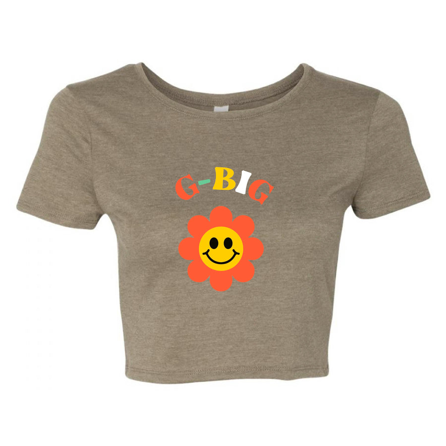 Ali & Ariel Smiley Flower Fam Cropped Tees