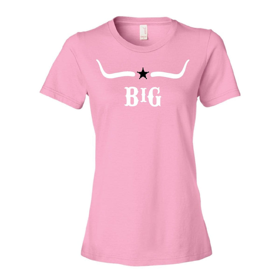 Ali & Ariel Space Cowgirl Fam Tees BIG / Small / Bubblegum Pink