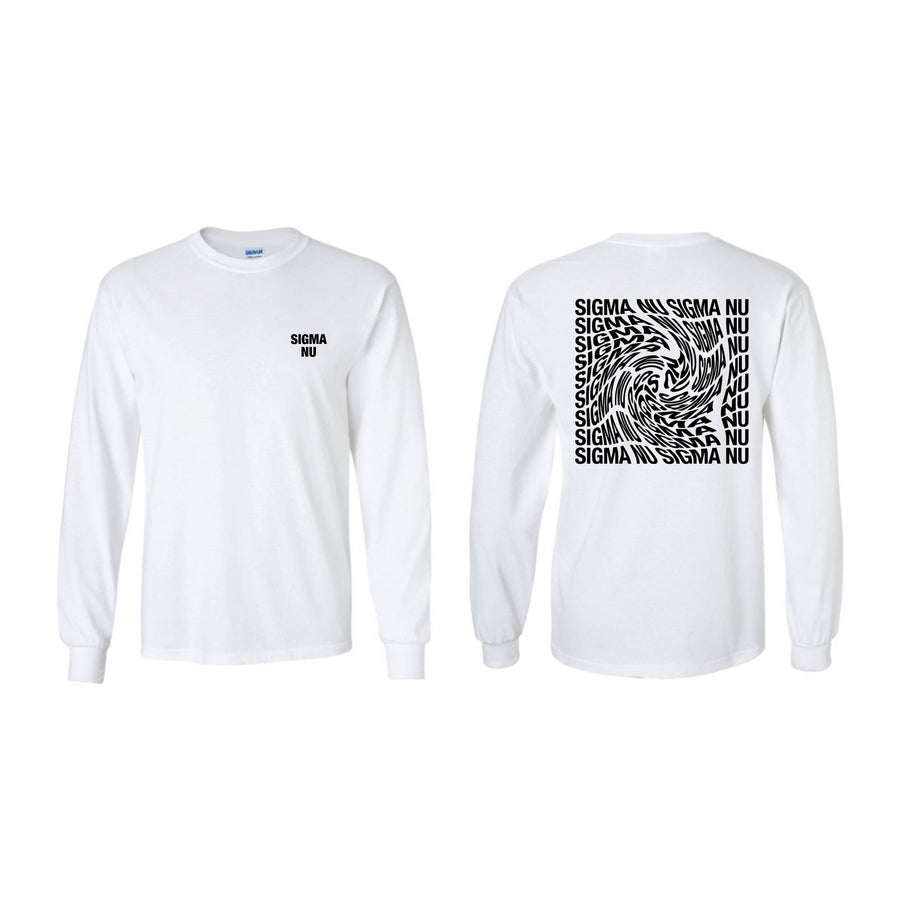Ali & Ariel Spiral Long Sleeve <br> (available for all fraternities!) Sigma Nu / 2XL