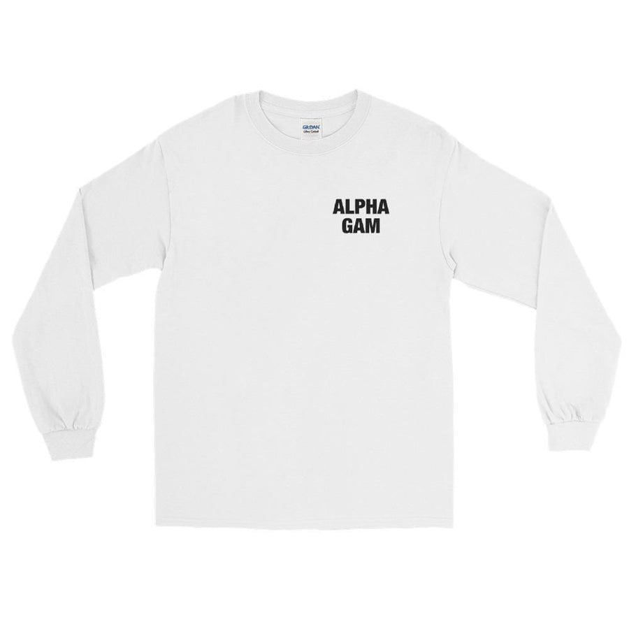Ali & Ariel Spiral Long Sleeve <br> (available for all organizations!) Alpha Gamma Delta / Large