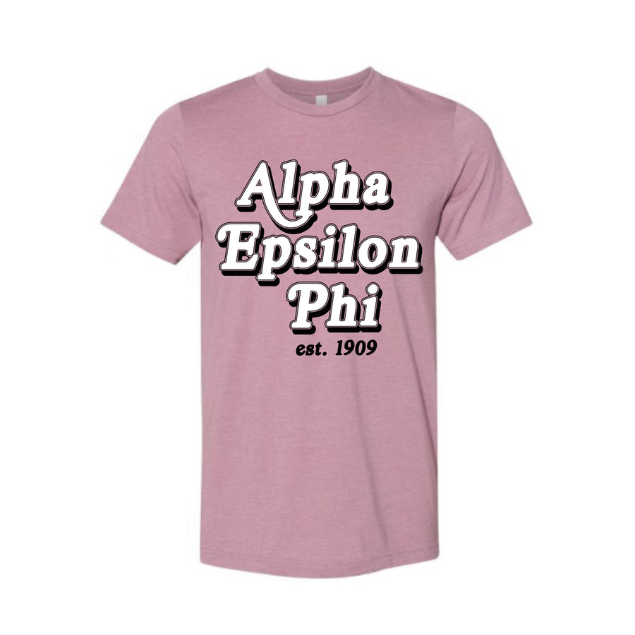 Ali & Ariel Vintage Classic Tee <br> (available for all organizations!) Alpha Epsilon Phi / Small