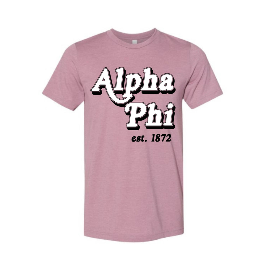 Ali & Ariel Vintage Classic Tee <br> (available for all organizations!) Alpha Phi / Small