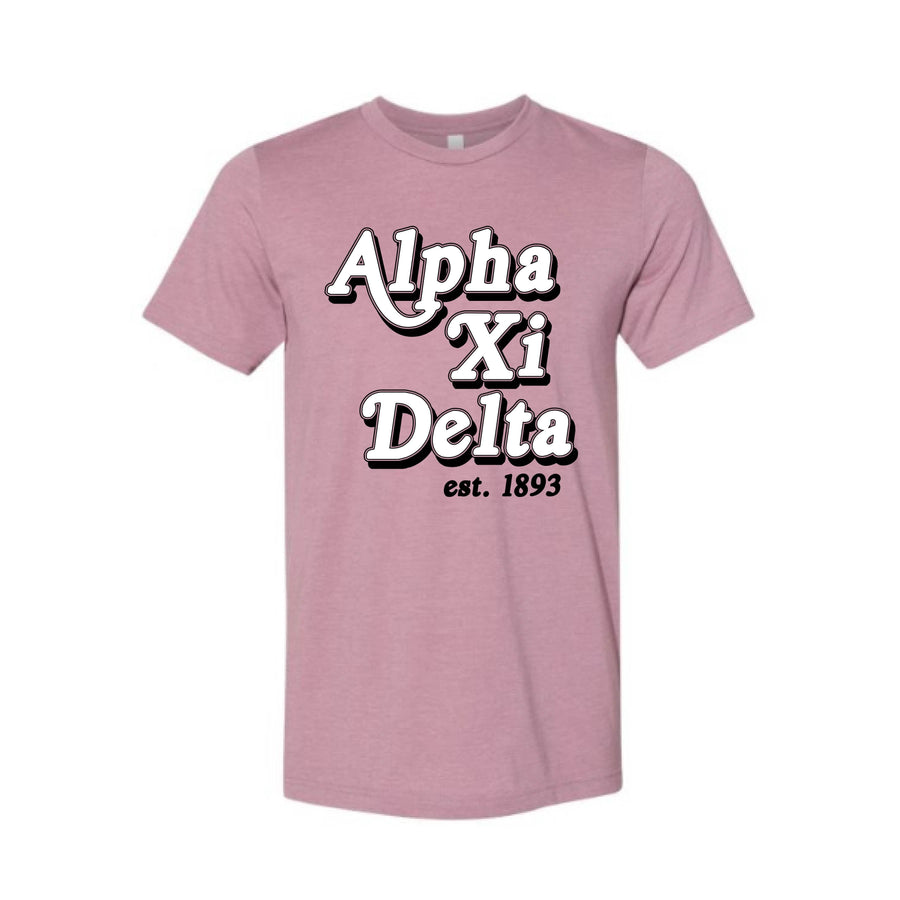 Ali & Ariel Vintage Classic Tee <br> (available for all organizations!) Alpha Xi Delta / Small