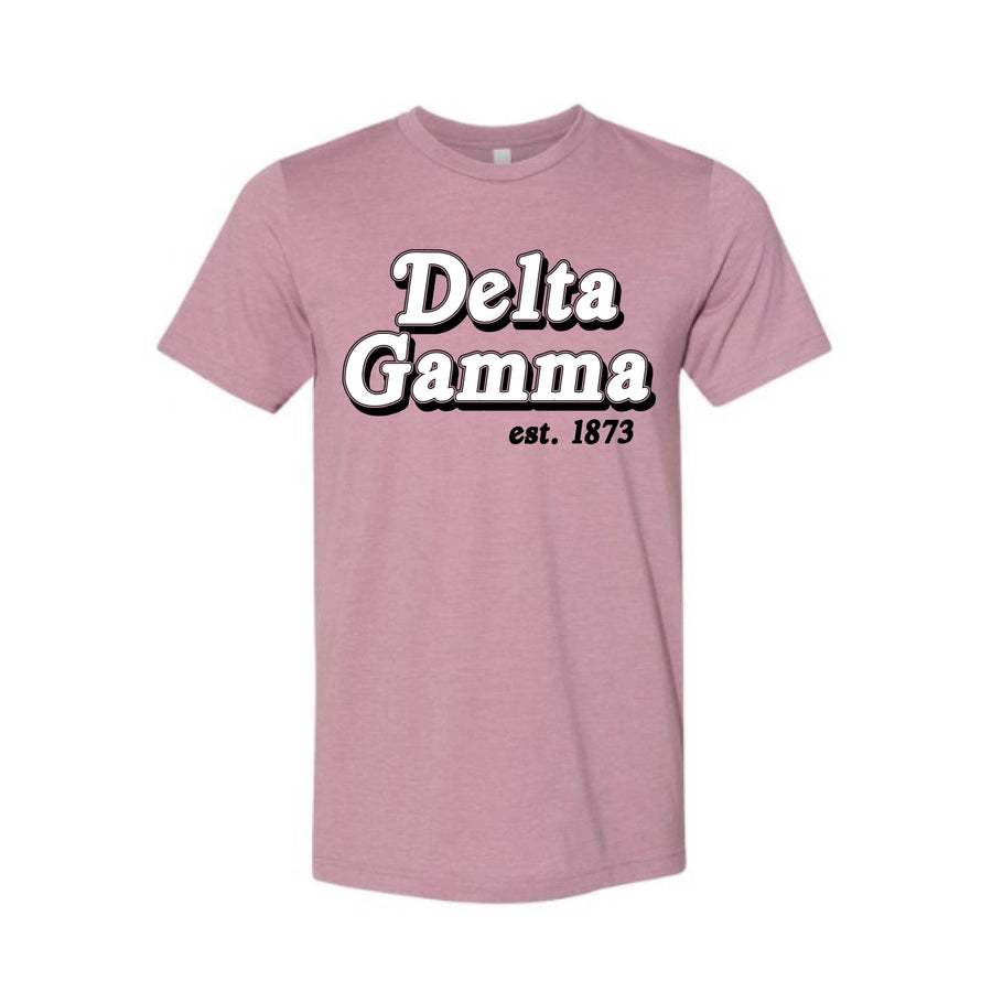 Ali & Ariel Vintage Classic Tee <br> (available for all organizations!) Delta Gamma / Small