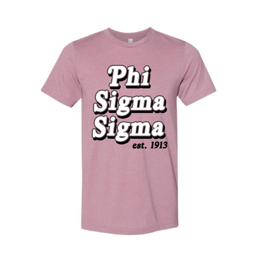 Ali & Ariel Vintage Classic Tee <br> (available for all organizations!) Phi Sigma Sigma / Small