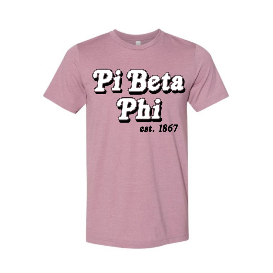Ali & Ariel Vintage Classic Tee <br> (available for all organizations!) Pi Beta Phi / Small