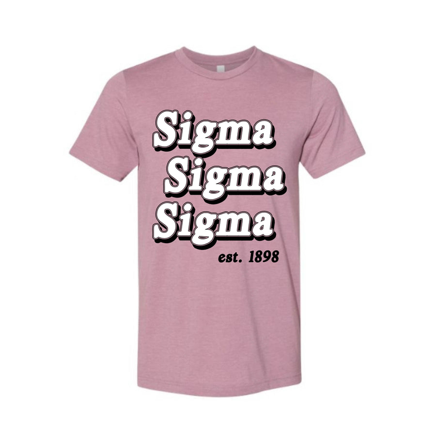 Ali & Ariel Vintage Classic Tee <br> (available for all organizations!) Sigma Sigma Sigma / Small