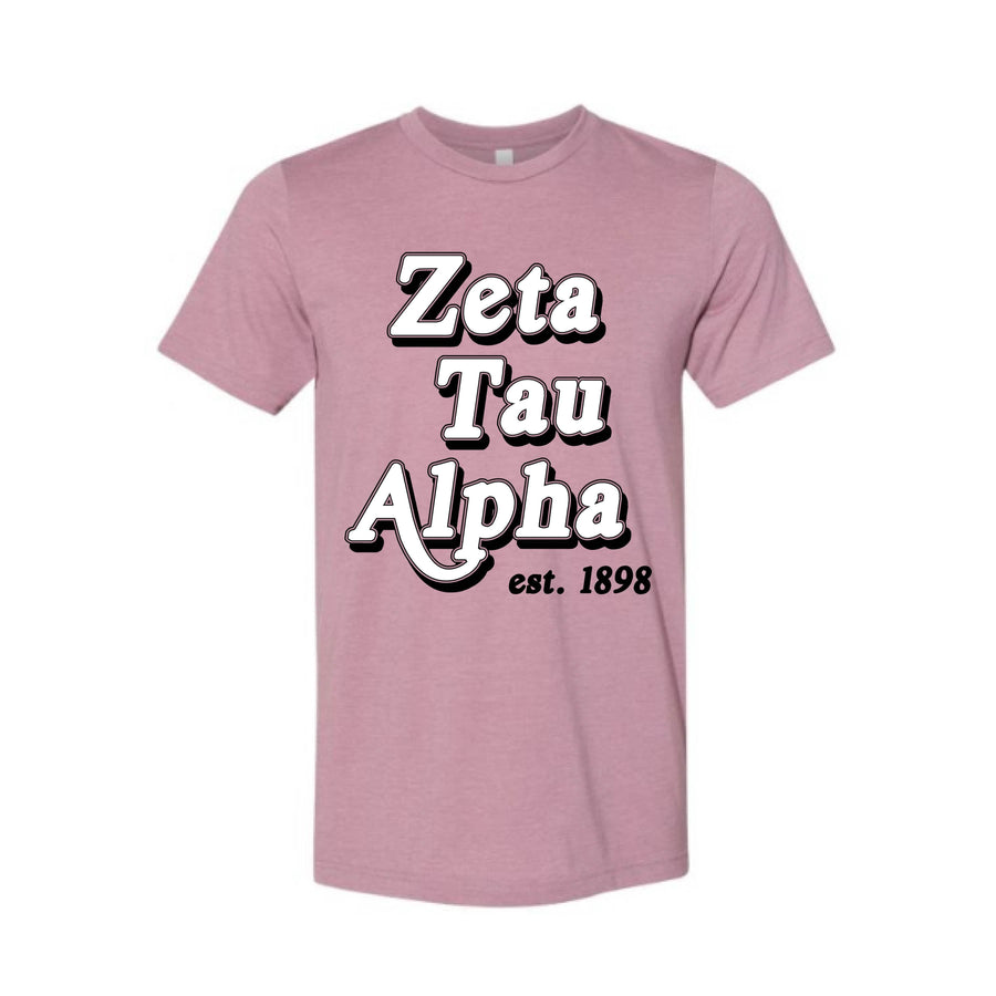 Ali & Ariel Vintage Classic Tee <br> (available for all organizations!) Zeta Tau Alpha / Small