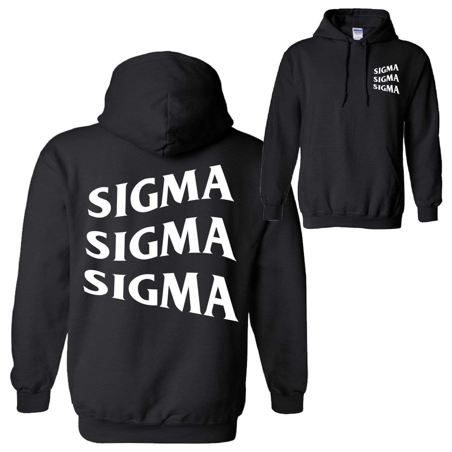 Ali & Ariel Warped Hoodie <br> (available for multiple organizations!) Sigma Sigma Sigma / Small
