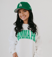 Ali & Ariel White Collegiate Fleece <br> (sororities G-Z)