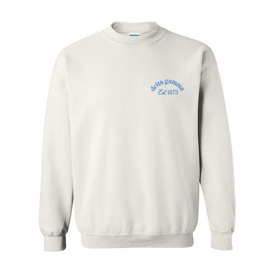 Ali & Ariel White Embroidered Fleece  <br> (sororities A-D)